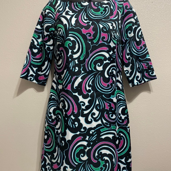 Banana Republic paisley print 3/4 sleeves dress - Picture 1 of 5